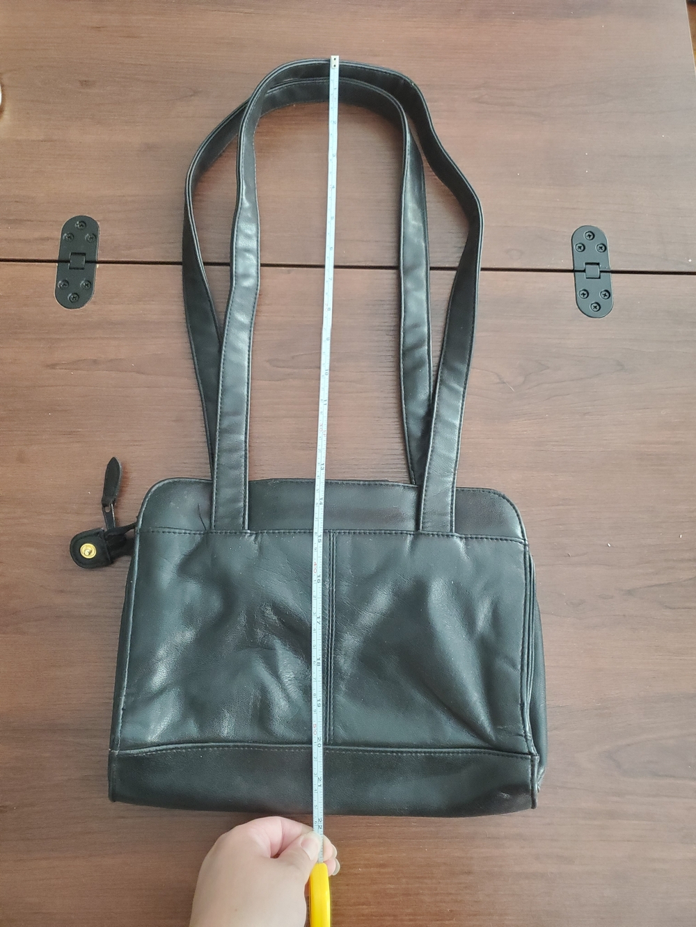 Laura Scott Black Leather Bag